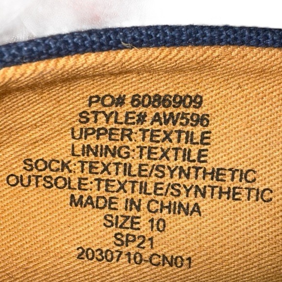 J. Crew NWOT Navy Blue and Pink Espadrille Flats Women’s Size 10 - Picture 8 of 8